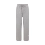 Adidas by Stella McCartney Bomullsjoggingbyxor med logoprint Gray, Dam