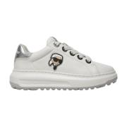 Karl Lagerfeld Sneakers kapri lug kl67530 vit lthr White, Dam