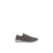 Kiton Mesh Lace-Up Sneakers med Signatur Häl Gray, Herr