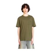 Loewe Khaki Grön Avslappnad T-shirt Green, Herr