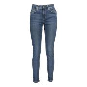 Desigual Blå Denim Damjeans, Slim Fit Blue, Dam