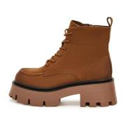 Cesare Gaspari Casual Platform Ankelboots - Brun Brown, Dam