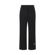 Adidas by Stella McCartney Svarta ekologiska bomulls-joggers med logot...