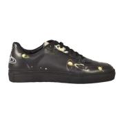 Vivienne Westwood Läder Sneakers med Gummisula Black, Herr