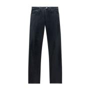 Courrèges Svart Slim Fit Stretch-Bomull Jeans Black, Dam