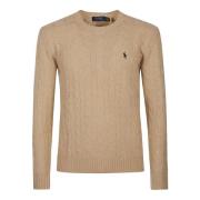 Polo Ralph Lauren Kamel Melange Långärmad Tröja Beige, Herr