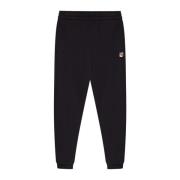 Maison Kitsuné Sweatpants med logotyp Black, Herr