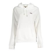 Fila Vit huvtröja med broderad logotyp White, Dam