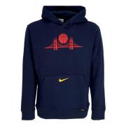 Nike NBA City Edition Club Hoodie Blue, Herr