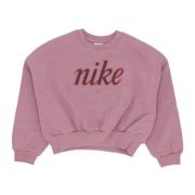 Nike Söt Fleece Crewneck Sweatshirt Plommon Purple, Dam