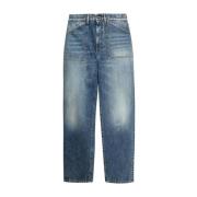 Givenchy Blå Dold Dragkedja Denim Jeans Blue, Herr