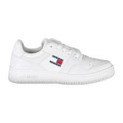 Tommy Hilfiger Sportiga Snörskor Vit Logo White, Dam