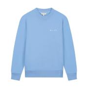 Olaf Hussein Spiral Face Crewneck Sweatshirt Blue, Dam