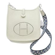 Hermès Vintage Pre-owned Laeder crossbodyvskor White, Dam