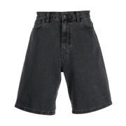 Carhartt Wip Denim Shorts Black, Herr