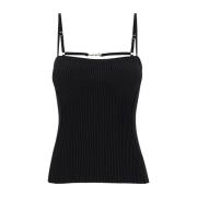 Jacquemus Svart Top LE Haut Sierra Black, Dam