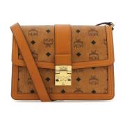 MCM Stilren Tracy Crossbody-väska Brown, Dam