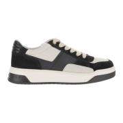 Hogan Lädersneakers med Mockainsatser Black, Herr