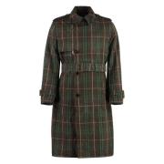 Burberry Klassisk Bomull Trenchcoat Green, Herr