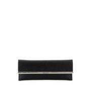 Alexander McQueen Stilren Svart Läder Crossbody Clutch Black, Dam