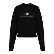 Balenciaga Tröja med logotyp Black, Dam