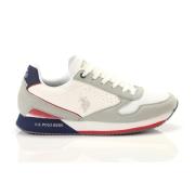 U.s. Polo Assn. Vita herrsneakers med tryck White, Herr