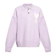 Ami Paris Polo sweater Purple, Herr