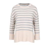 Gran Sasso Kashmirblandad Crew Neck Sweater Pink, Dam