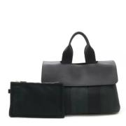 Hermès Vintage Pre-owned Canvas handvskor Black, Dam