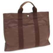 Hermès Vintage Pre-owned Canvas handvskor Brown, Dam