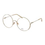 Chloé Retro Runda Guld Optiska Glasögon Yellow, Unisex