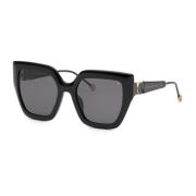 Philipp Plein Stiliga solglasögon med SPP064S-modell Black, Dam