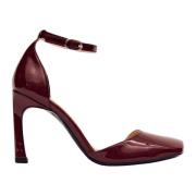 ALOHAS Liebe Onix Burgundy Läderpumps Red, Dam