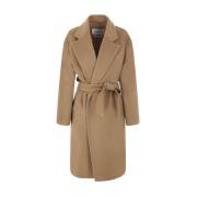 Max Mara Kashmir Kamelrock Klassisk Stil Brown, Dam