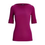 Ralph Lauren Lila blus med båtringning Purple, Dam