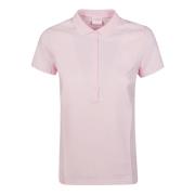 Sun68 Logo Strass Polo Shirt Pink, Dam