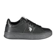 U.s. Polo Assn. Sportiga Svarta Snörskor med Logotyptryck Black, Dam