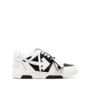 Off White Svart Vita Sneakers Panel Design White, Herr