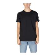 Moschino Svart Bomull Crew Neck T-shirt Black, Herr