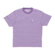 Carhartt Wip Randig Crew Neck Tee Violanda Purple, Dam