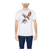 Antony Morato Vit Bomull Crew Neck T-shirt White, Herr