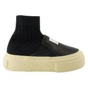 MM6 Maison Margiela Svarta Kilklacksocksneakers Black, Dam