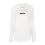 Jil Sander Vita bomull T-shirts och polos White, Dam