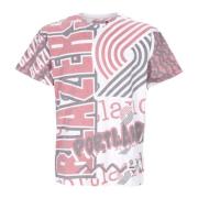 Mitchell & Ness NBA Jumbotron 2.0 Tee Blazers Firande Multicolor, Herr