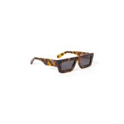 Off White Stiliga solglasögon Havana Lucido Brown, Unisex