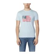 U.s. Polo Assn. Blå Bomull Crew Neck T-Shirt Blue, Herr