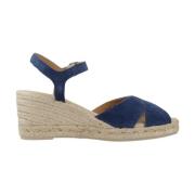 Geox Modern Hissande Kilklackar Blue, Dam