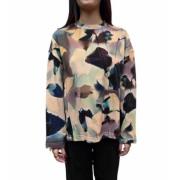 Paul Smith Blommig Rose Oversize Bomullströja Multicolor, Dam