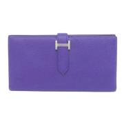 Hermès Vintage Pre-owned Laeder plnbcker Purple, Dam