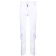 Dsquared2 Vita Jeans för Män White, Herr